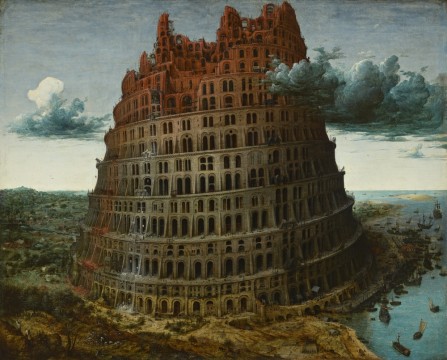 Pieter Bruegel, The Tower of Babel, c. 1568, Museum Boijmans Van Beuningen, Rotterdam. Acquired with the collection of D.G. van Beuningen