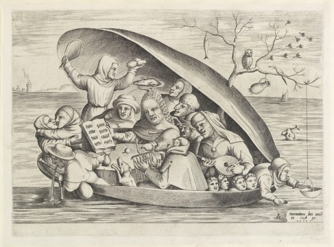 Pieter van der Heyden, Merrymakers in a Mussel Shell, 1562, Museum Boijmans Van Beuningen, Rotterdam. From the estate of Dr. J.C.J. Bierens de Haan 1951