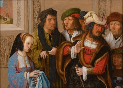 Lucas van Leyden, Potiphar's Wife Displays Joseph's Garment, c.1512, Museum Boijmans Van Beuningen, Rotterdam. Acquired with the collection of D.G. van Beuningen