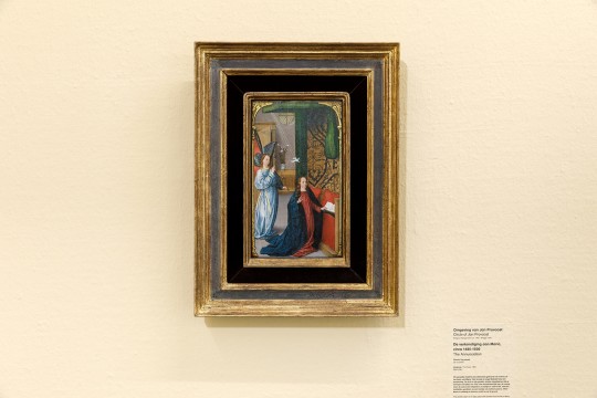 Paneel 'Annunciatie' dat met het verzekeringsgeld van het gestolen schilderij is aangekocht. Foto: Aad Hoogendoorn.