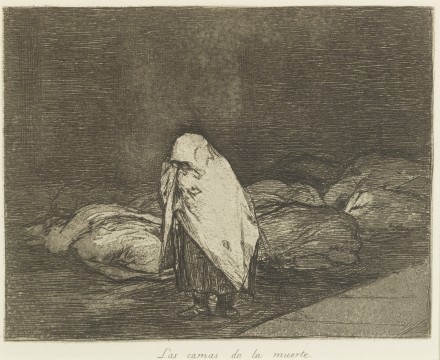 Francisco Goya, Las camas de la muerte (De bedden des doods), ca. 1814-1820, collectie Museum Boijmans Van Beuningen