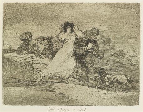 Francisco Goya, Qué alboroto es este? (Wat betekent dit tumult?), ca. 1814-1820, collectie Museum Boijmans Van Beuningen