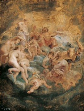 Peter Paul Rubens, De verwelkoming van Psyche op de Olympus, ca. 1625, olieverf op paneel, 64 x 47, 8 cm. Liechtenstein The Princely Collections, Vaduz-Wenen