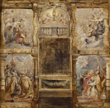 Peter Paul Rubens, The Adoration of the Eucharist, oil on panel, 31,5 x 32 cm, Chicago, Art Institute of Chicago.