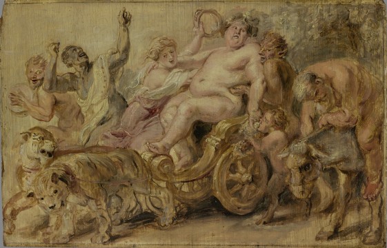 Peter Paul Rubens, The Triumph of Bacchus, c. 1636, oil on panel, 26 x 41 cm. Rotterdam, Museum Boijmans Van Beuningen, Stichting Museum Boijmans Van Beuningen 1640 (voorheen Koeningscollectie)