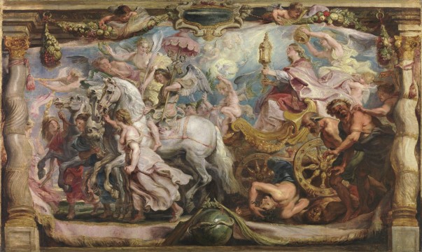 Peter Paul Rubens, The Triumph of the Church, oil on panel, 63,5 x 90,5 cm, Madrid, Museo Nacional del Prado
