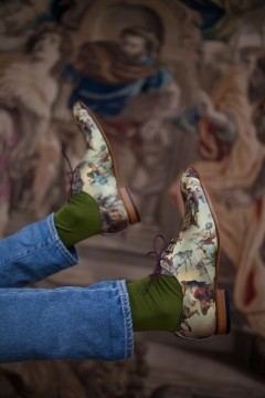 Achilles-serie op de herenschoenen van Mascolori. Foto: Aad Hoogendoorn