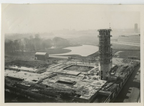 Bouwplaats, fotograaf onbekend