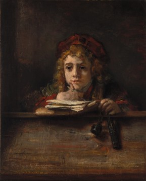 Rembrandt van Rijn, Titus at his desk, 1655