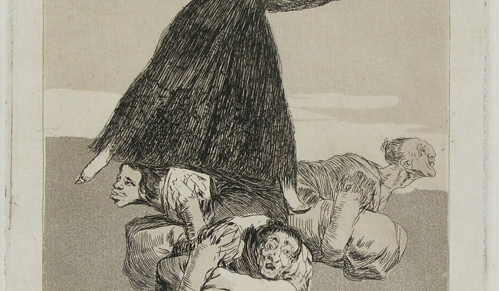 Francisco Goya, Volaverunt (They have flown), 1799, etching, aquatint and dry-point on paper, purchase with support of: Stichting Lucas van Leyden 1956