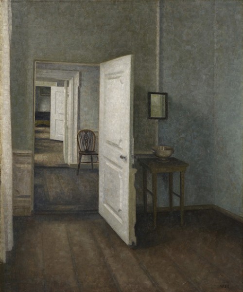 Vilhelm Hammershøi, The Four Rooms, 1914