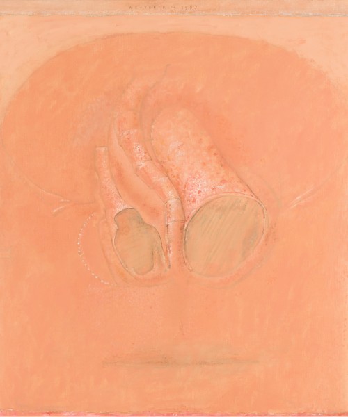 Co Westerik, Zelfportret met neussituatie, 1987. Bruikleen Rijksdienst voor het Cultureel Erfgoed 1990