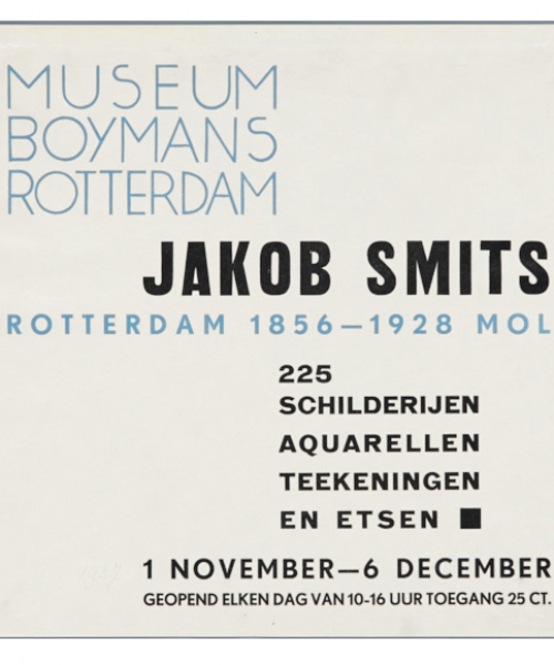 30-10-1937 t/m 07-12-1937 - Jacob Smits, Rotterdam 1856-1928: schilderijen, aquarellen, teekeningen en etsen