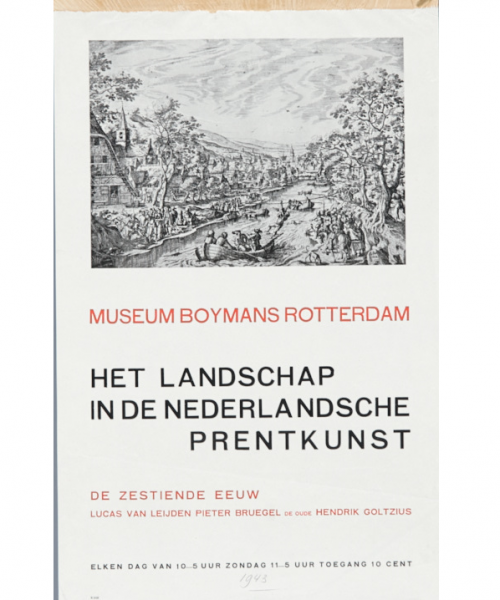 Opening 17-04-1943 - Het landschap in de Nederlandsche prentkunst van 1500-1600 / de zestiende eeuw