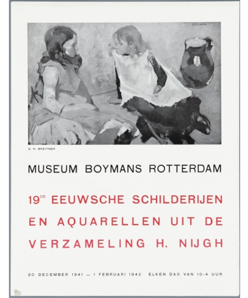 20-12-1941 t/m 17-02-1941 - Fransche en Nederlandsche 19de-eeuwsche schilderijen en aquarellen uit de verzameling H. Nijgh