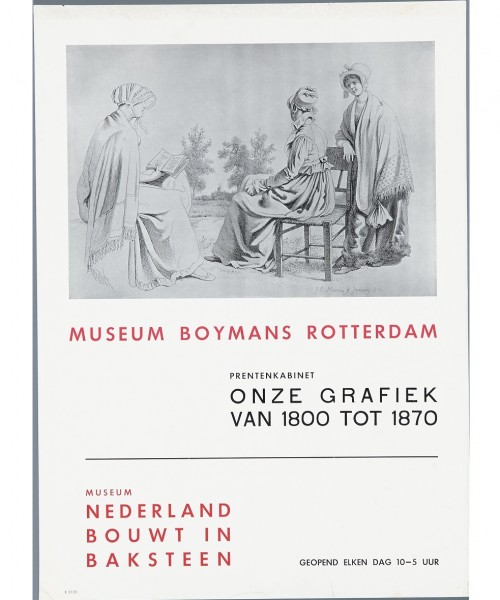 06-09-1941 t/m 15-12-1941 - Nederlandsche Grafiek 1800-1870 en 26-07-1941 t/m 17-02-1942 - Nederland bouwt in baksteen 1800-1940