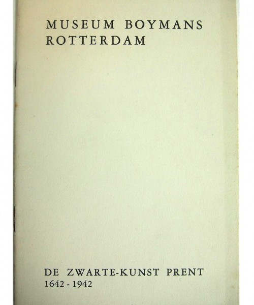1942/43 - cat.nr. 50 - De zwarte-kunst prent, 1642-1942