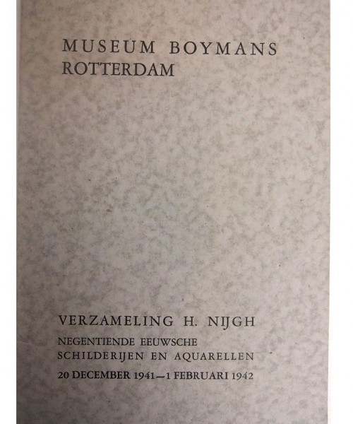 1941/42 - cat.nr. 43 - Negentiende eeuwsche schilderijen en aquarellen uit de verzameling H. Nijgh