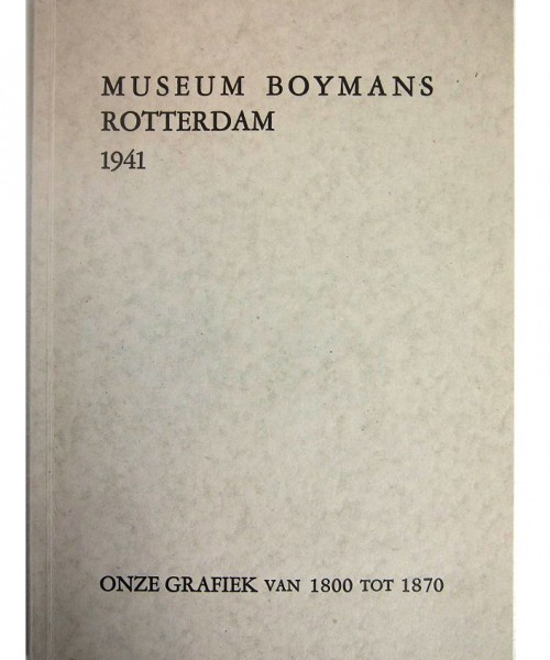 1941 - cat.nr. 42 - Nederlandsche grafiek van 1800 tot 1870
