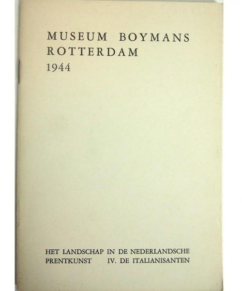1944 - cat.nr. 57 - Het landschap in de Nederlandsche prentkunst. 4. De Italianisanten