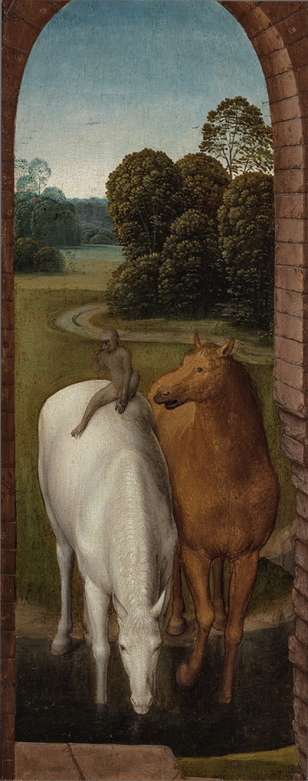 De favoriet van Rosalie: ‘Twee paarden in een landschap’ van Hans Memling