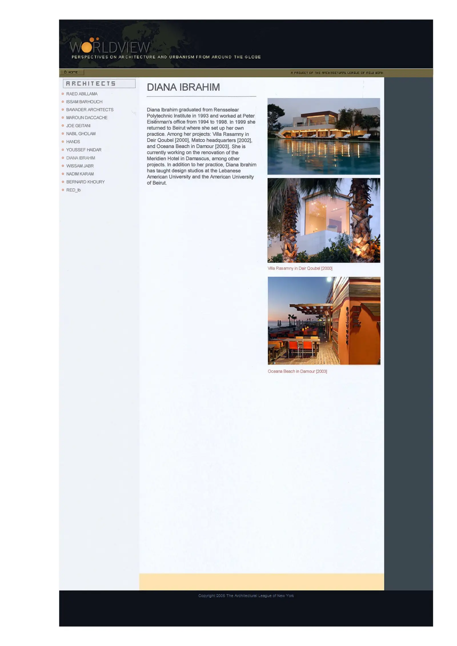 Diana Ibrahim Architect