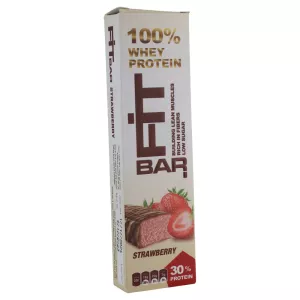 Fit Bar Strawberry 100% Whey Protein