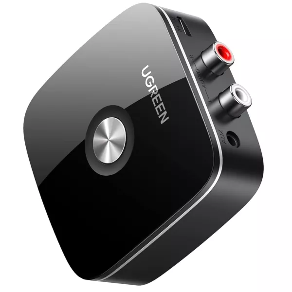 UGREEN Bluetooth 5.3 Receiver Audio Adapter – Wireless RCA & AUX Audio Receiver for Home Stereo, Car, and Speakers