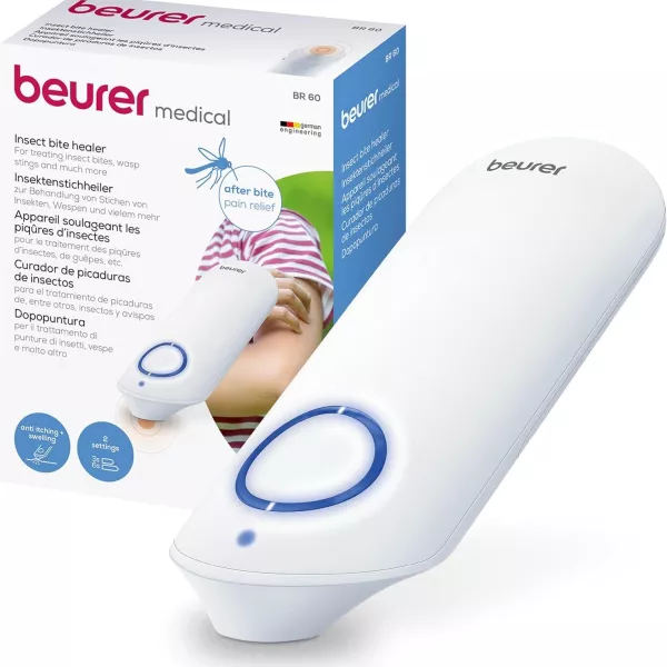 Beurer Insect Bite Healer BR 60 – After Bite Pain Relief Device for Mosquito, Wasp & Insect Bites | Fast Heat Therapy