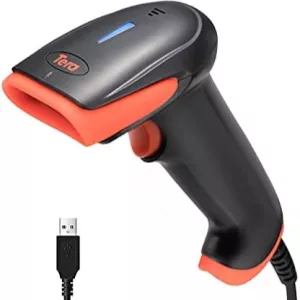 Tera CCD Wired 1D Barcode Scanner – USB Handheld Barcode Reader for Retail, Warehouse & POS Systems