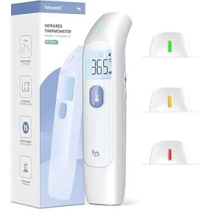 Femometer Infrared Thermometer – Non-Contact Forehead & Ear Thermometer with LCD Display, Fever Indicator & 1-Second Reading