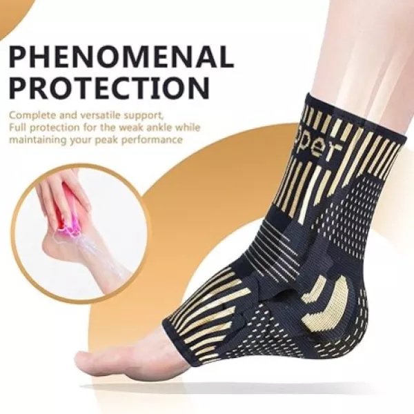 Lusenone Ankle Brace – Compression Support Sleeve for Pain Relief, Sprains & Sports Recovery