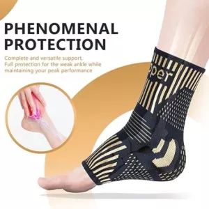 Lusenone Ankle Brace – Compression Support Sleeve for Pain Relief, Sprains & Sports Recovery