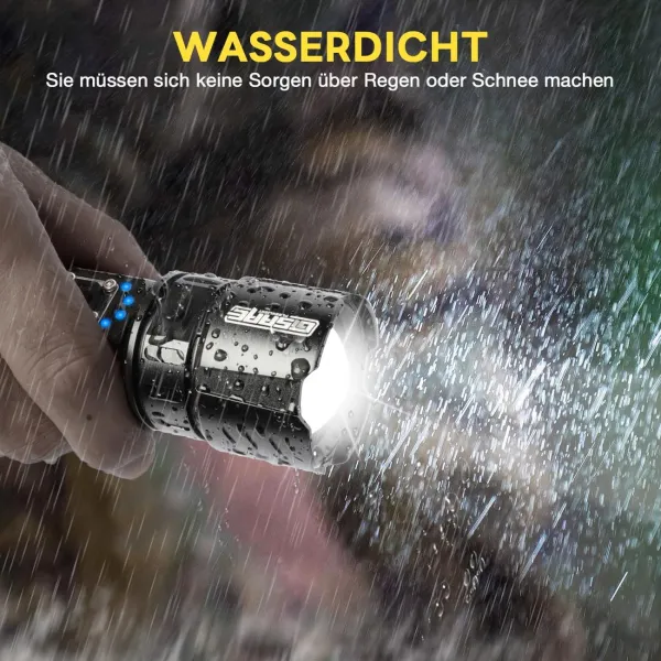 GISAAE A06 Rechargeable LED Flashlight | High Power Torch