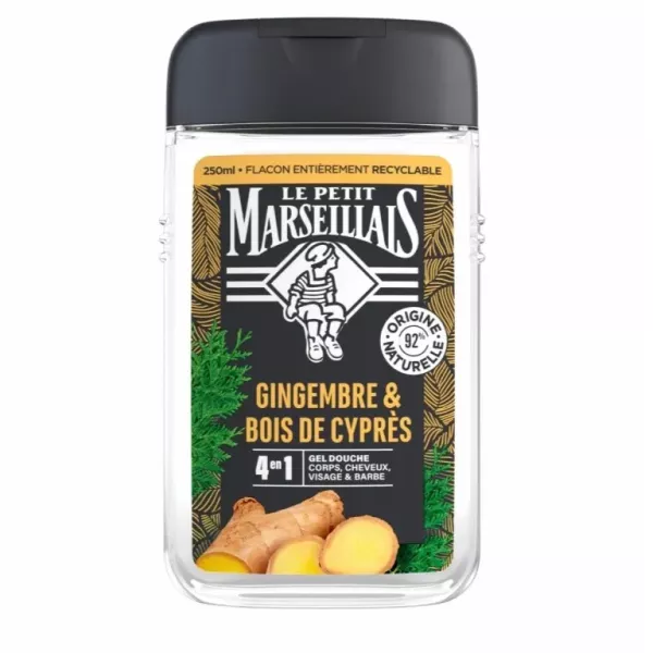 Le Petit Marseillais Gel Douche Homme Bois d'Oranger & Argan 250 ml