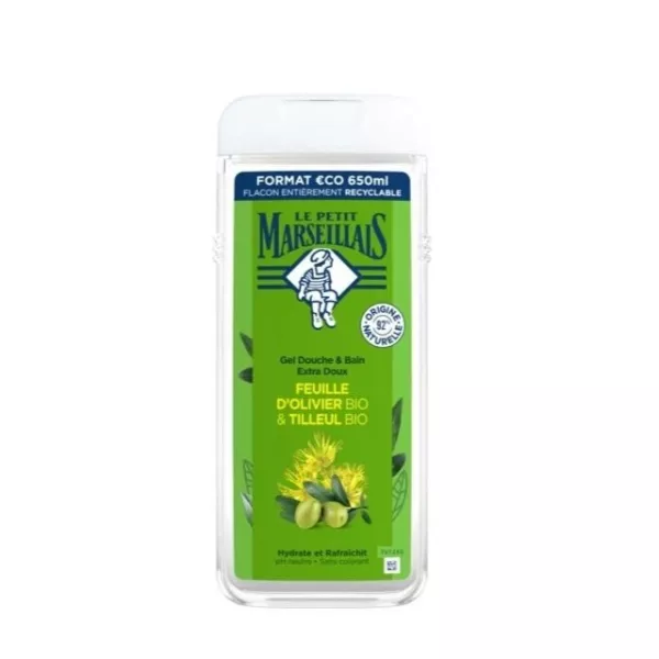 Le Petit Marseillais Gel Douche Extra Doux Fleur d'Olivier Tilleul 650ml