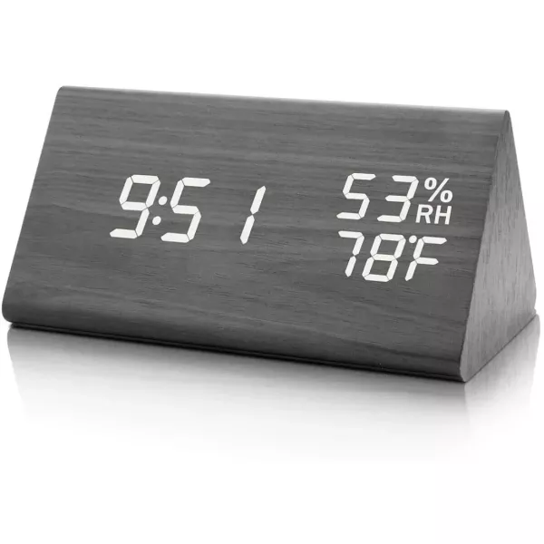 Wooden Digital Electronic Alarm Clock