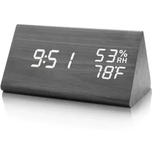 Wooden Digital Electronic Alarm Clock