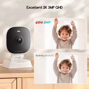 Cooau 8310 Foldable Security Camera 2K