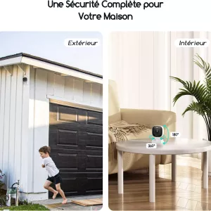 Cooau 8310 Foldable Security Camera 2K