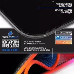 Blood & Dust - RGB Gaming Mouse Pad 800 x 300 MM