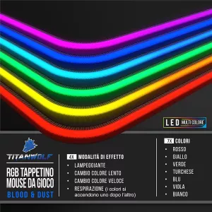 Blood & Dust - RGB Gaming Mouse Pad 800 x 300 MM