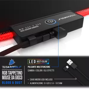 Blood & Dust - RGB Gaming Mouse Pad 800 x 300 MM