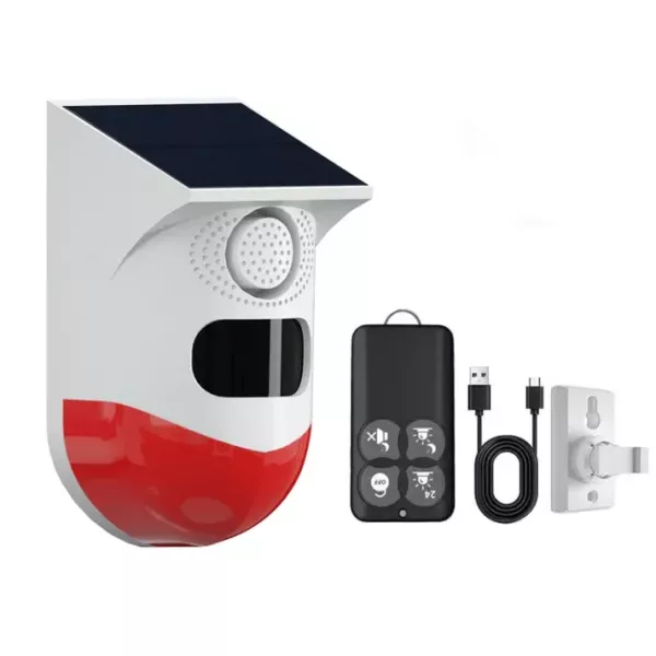 Solar Alarm Intrusion Outdoor Indoor PIR