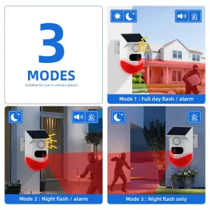Solar Alarm Intrusion Outdoor Indoor PIR