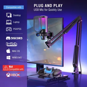 FIFINE Gaming PC USB Microphone A6T