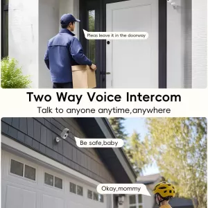 ZUMIMALL APP 2.4G WiFi Battery Powered security Camera 3 MP