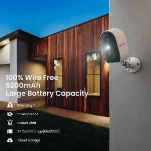 GalaYou Smart Battery Wireless Security Camera R2 (Pack Of 2)