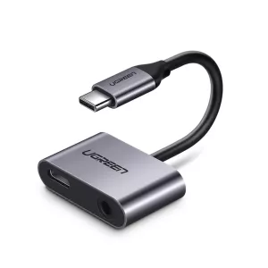 UGreen 2-in-1 USB C to 3.5mm Headphone and Charger Adapter
