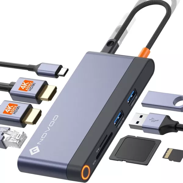Novoo, RM8F Pro Novoo 8 in 1 USB Hub